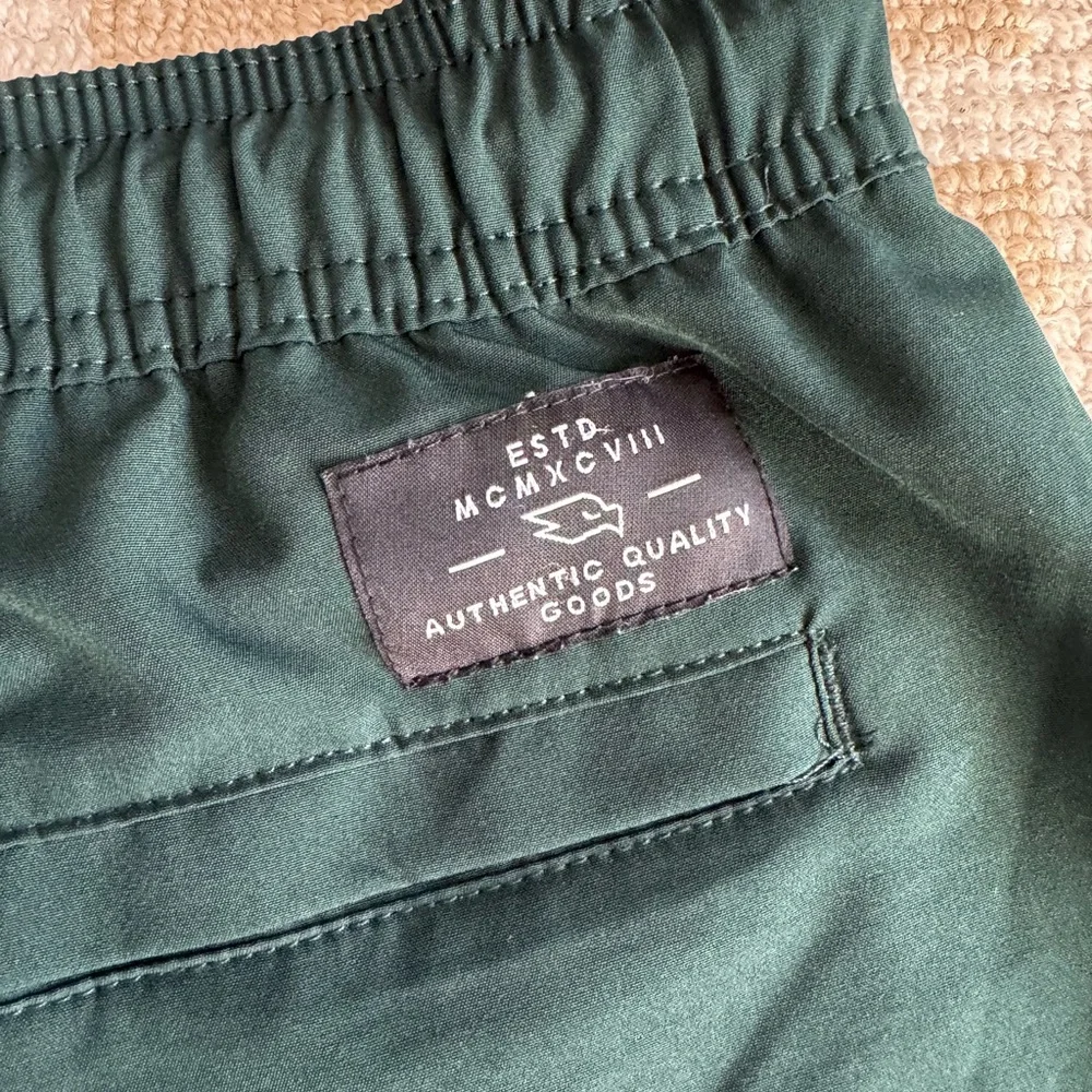 Tony Hawk Swim Trunks Green Elastic Waist Beach Board Shorts Size Large